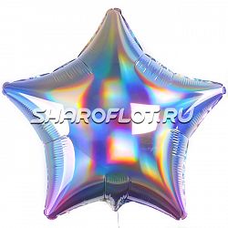 Шар Звезда Голография 40см