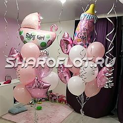 Композиция для девочки на выписку