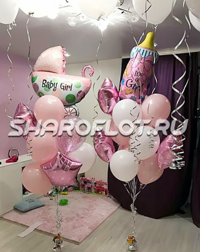 Композиция для девочки на выписку