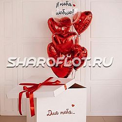 Коробка с сюрпризом шары