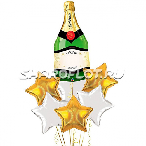 Букет «Шампанское имениннику»