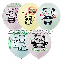 Шарики Панда обнимает, 30см