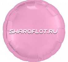 Шар Круг Розовый глянец 40см