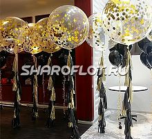 Большой шар с тассел гирляндой Конфетти