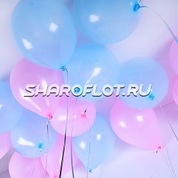 Шарики на потолок Розовые Голубые 35см
