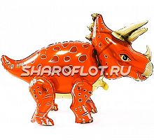 Ходячий шар Трицератопс (оранжевый)