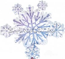 Шар Снежинка Голубая 95см