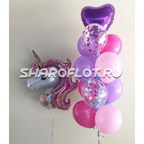 Фонтан из шаров "Единорог"