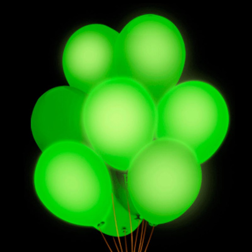 Светящиеся шары зеленые 30см