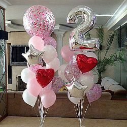 Композиция с большими шарами №19