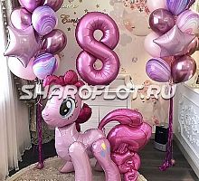 Композиция из шаров на 8 лет девочке