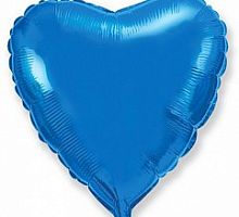Шар Сердце Синее 70см