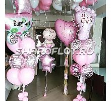 Магическое оформление с шарами с конфетти