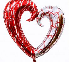 Сердце Вензель 70см