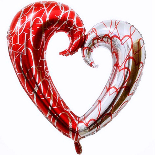 Сердце Вензель 70см