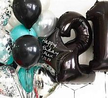 Композиция шаров с цифрой №114