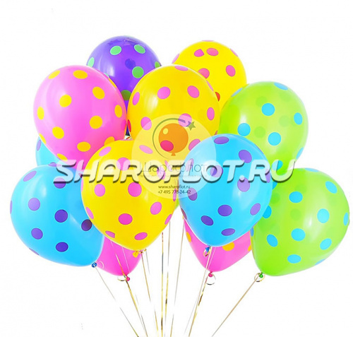 Шары Ассорти (горох цветной), 30см