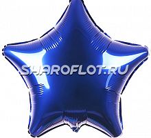 Шар Звезда Синяя Night Blue 40см
