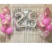 Композиция шаров с цифрой №018