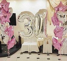 Композиция шаров с цифрой №137