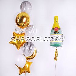 Букет из шаров с шампанским
