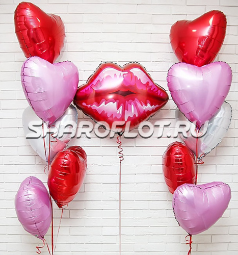 Композиция шаров для девушки