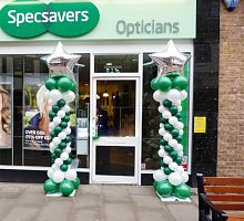 Стойка из шаров для улицы 2м