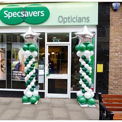 Стойка из шаров для улицы 2м