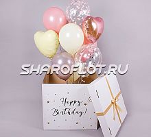 Коробка сюрприз с шариками воздушными