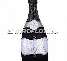 Шар бутылка черная Salut 80см