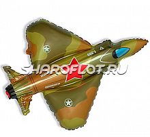 Шар Самолет-истребитель Камуфляж 90см