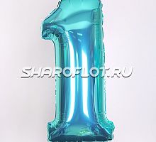 Шар Цифра 1 Тиффани 85см