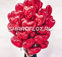 Букет из шаров сердец на 14 февраля