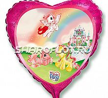 Шар Пони на радуге 40см