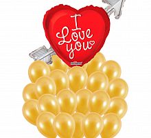 Букет шаров «Дороже золота»