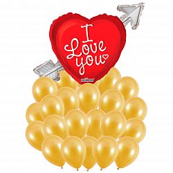 Букет шаров «Дороже золота»