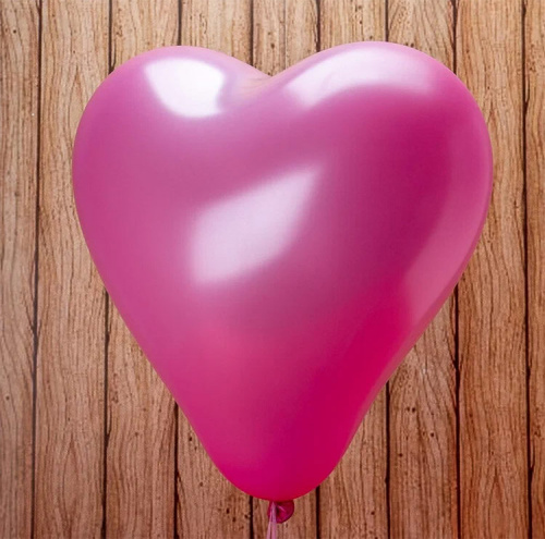 Сердце Розовое Металлик 40см Сердце Розовое Металлик 40см
