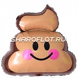 Шар Смайл Какашка 60см