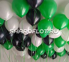 Шарики черные, белые, зеленые 30см