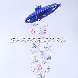 Фонтан с подводной лодкой