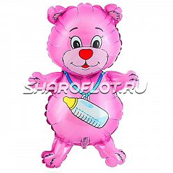 Шар Медвежонок няня девочки 90см