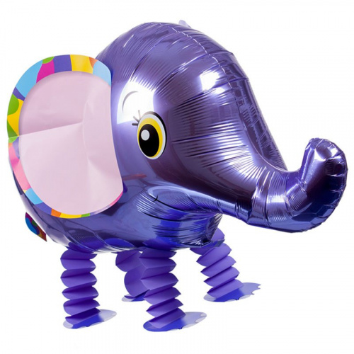 Ходячий шар «Слоненок» (фиолетовый) 71см