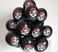 Черные шары Пиратский Череп 30см