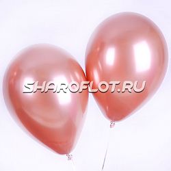 Шар Хром Розовое золото 30см