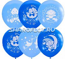 Шарики С рождением, Малыш, 30см