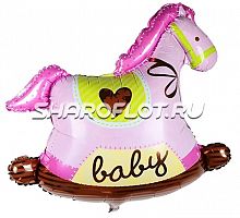 Шар Лошадка для девочки 80см