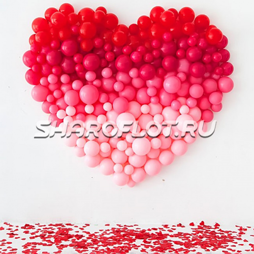 Фотозона из шаров "Сердце", 150 см