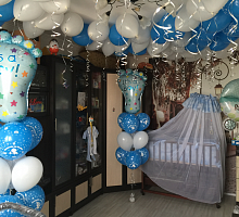 Оформление детской на выписку мальчика №18