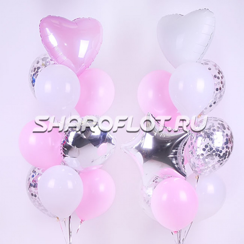 Розово-белый фонтан