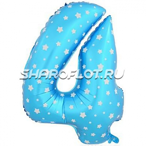 Шар Цифра 4 Малыш 85см Шар Цифра 4 Малыш 85см